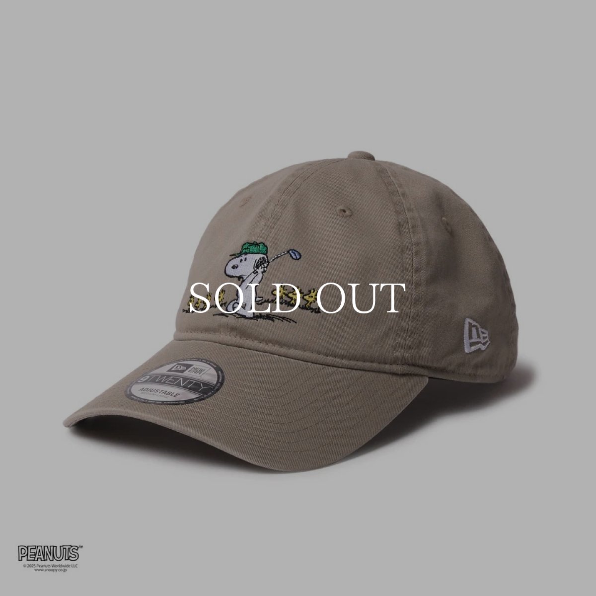 画像1: NEW ERA  9TWENTY ロングバイザー PEANUTS ピーナッツ スヌーピー ウッドストックと仲間たち ペブル | ゴルフ (1)