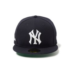 画像2: NEW ERA  59FIFTY MLB Old English クーパーズタウン ニューヨーク・ヤンキース ネイビー (2)