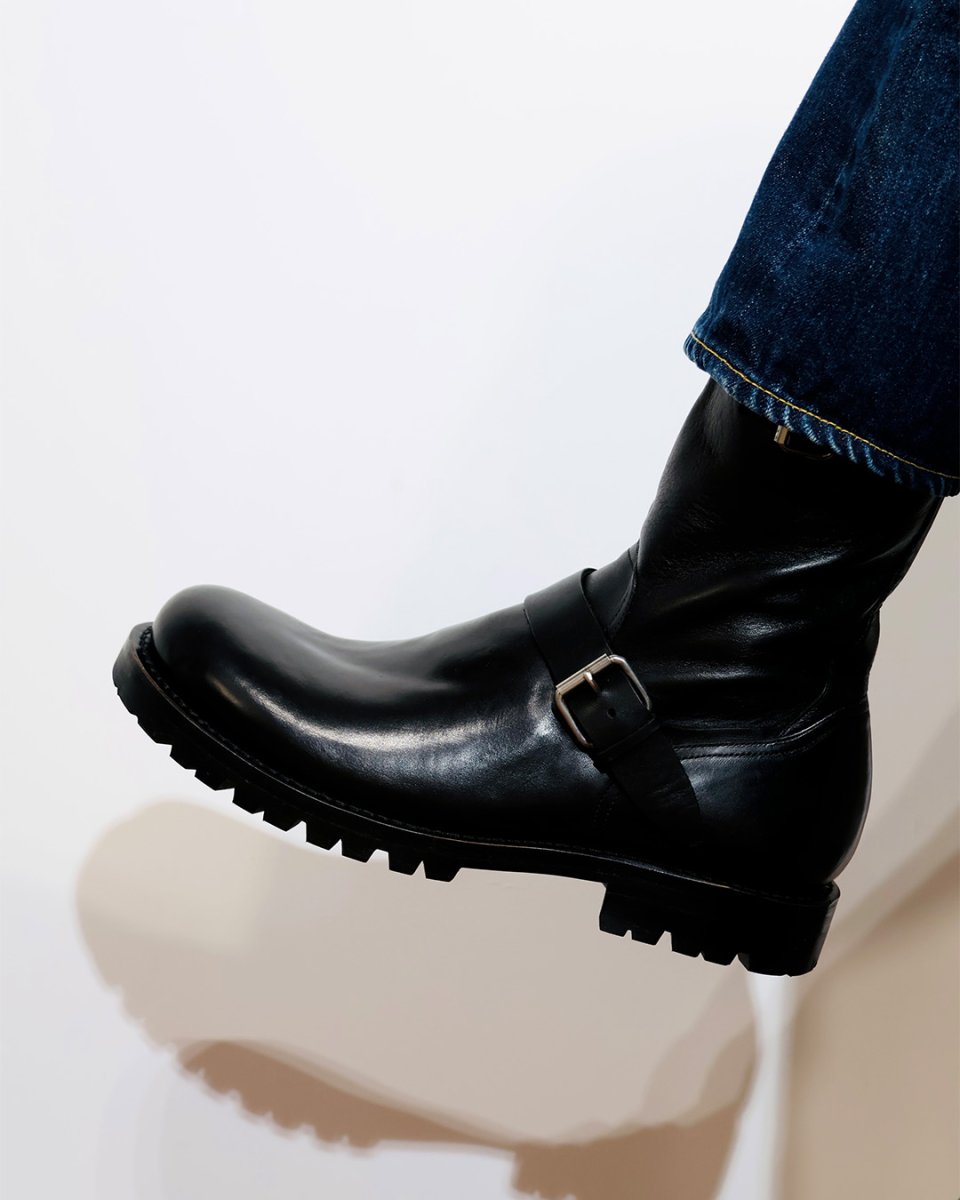 画像4: nonnative  BIKER ZIP UP BOOTS COW LEATHER (4)