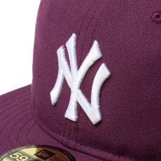 画像5: NEW ERA  59FIFTY ソフトバックラム Color Variation ニューヨーク・ヤンキース プラム (5)