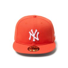 画像2: NEW ERA  59FIFTY ソフトバックラム Color Variation ニューヨーク・ヤンキース セーフティオレンジ (2)