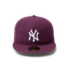 画像2: NEW ERA  59FIFTY ソフトバックラム Color Variation ニューヨーク・ヤンキース プラム (2)