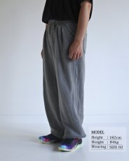 画像5: ANACHRONORM  PIGMENT DYED TUCK WIDE SWEAT PANTS (5)