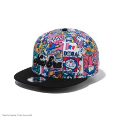 画像1: NEW ERA  9FIFTY ドラえもん コミック オールオーバープリント ブラックバイザー (1)