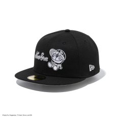 画像1: NEW ERA  59FIFTY ドラえもん New Era キャップ ブラック × モノトーンカラー (1)