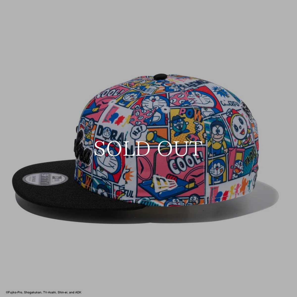 画像7: NEW ERA  9FIFTY ドラえもん コミック オールオーバープリント ブラックバイザー (7)