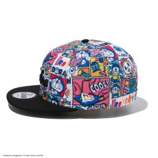 画像7: NEW ERA  9FIFTY ドラえもん コミック オールオーバープリント ブラックバイザー (7)