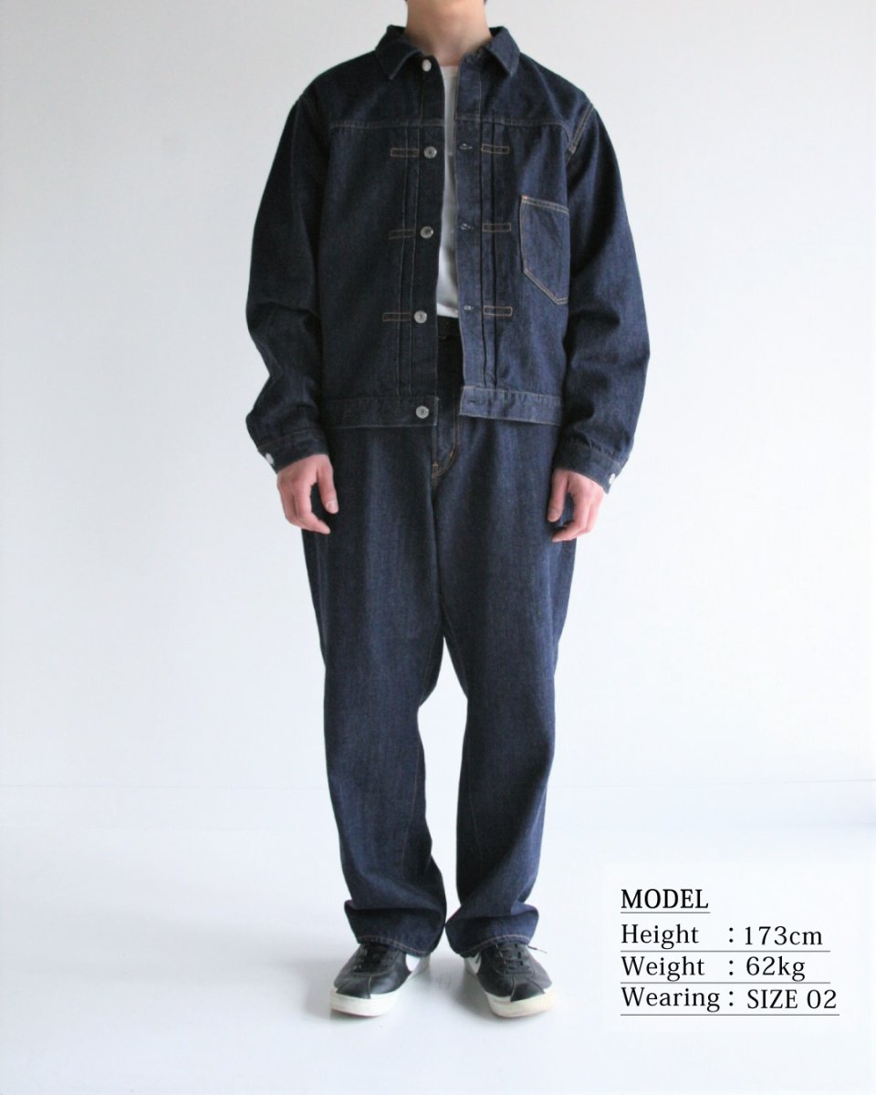 画像3: ANACHRONORM  FRONT TUCK DENIM JACKET (3)