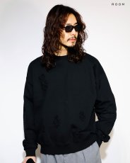 画像2: DELUXE  DELUXE x TB DAMAGE CREW SWEAT (2)