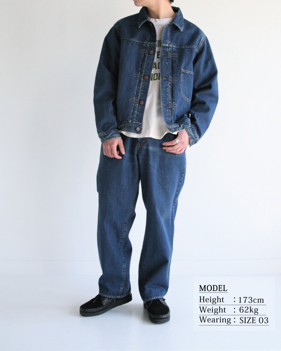 画像3: ANACHRONORM  FRONT TUCK DENIM JACKET (3)