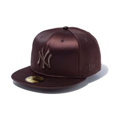 画像1: NEW ERA  59FIFTY Valentine's Day サテン ニューヨーク・ヤンキース ダークブラウン (1)