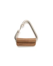画像2: hobo  TRIANGLE KEY RING with HORSE LEATHER (2)
