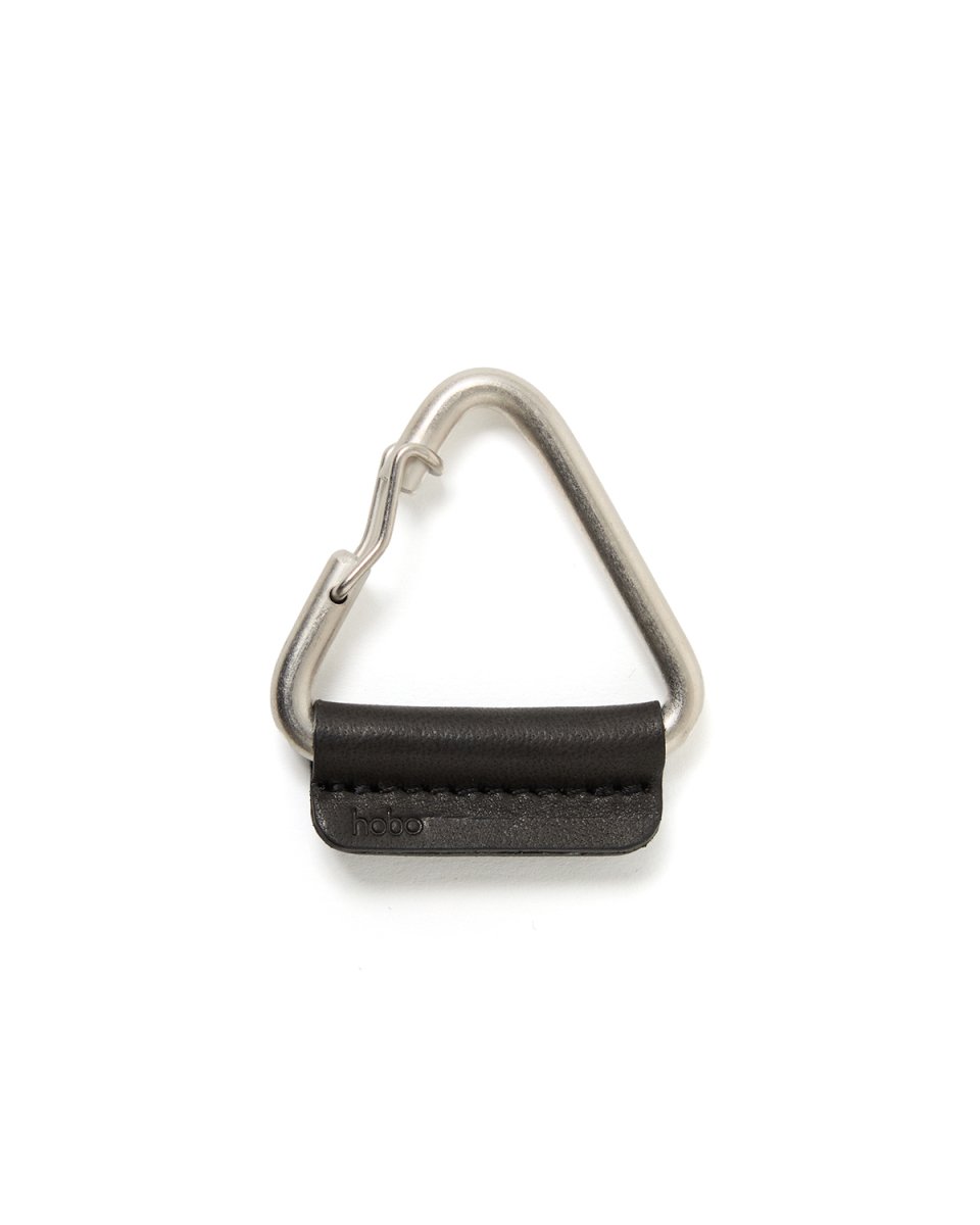画像1: hobo  TRIANGLE KEY RING with HORSE LEATHER (1)
