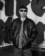 画像8: HideandSeek  Leather Virsity Jacket (8)