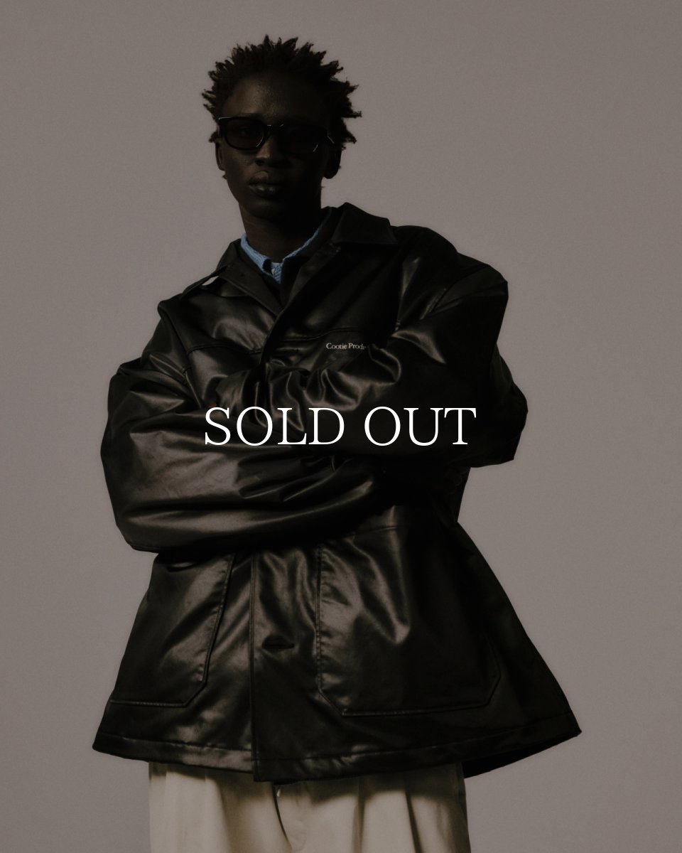 画像5: COOTIE   Damp Coated Satin Car Coat (5)