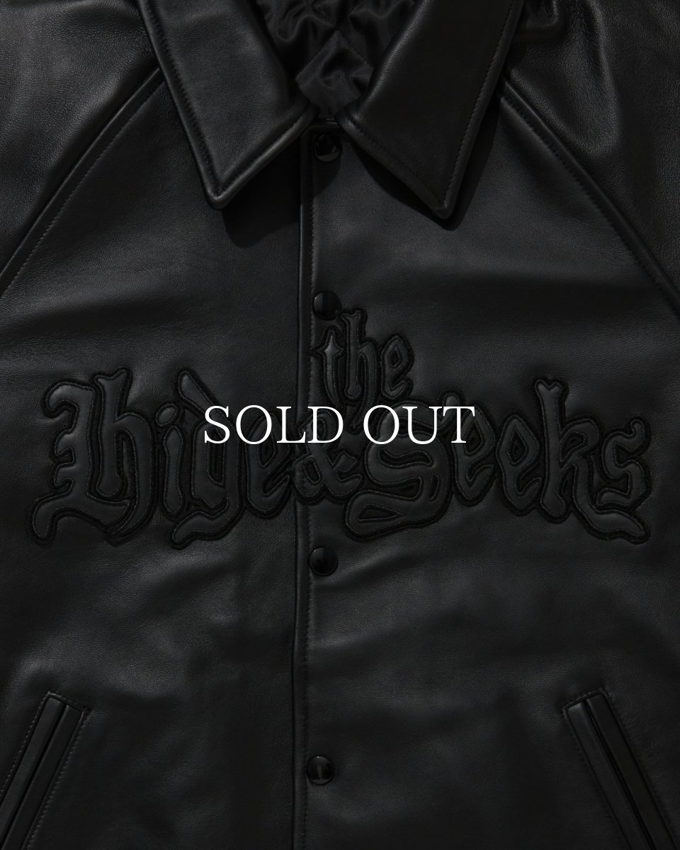 画像6: HideandSeek  Leather Virsity Jacket (6)