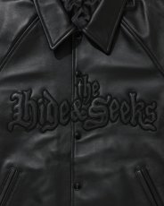 画像6: HideandSeek  Leather Virsity Jacket (6)