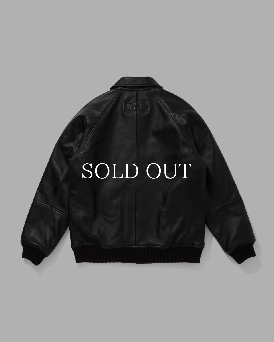 画像7: HideandSeek  Leather Virsity Jacket (7)