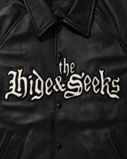 画像2: HideandSeek  Leather Virsity Jacket (2)