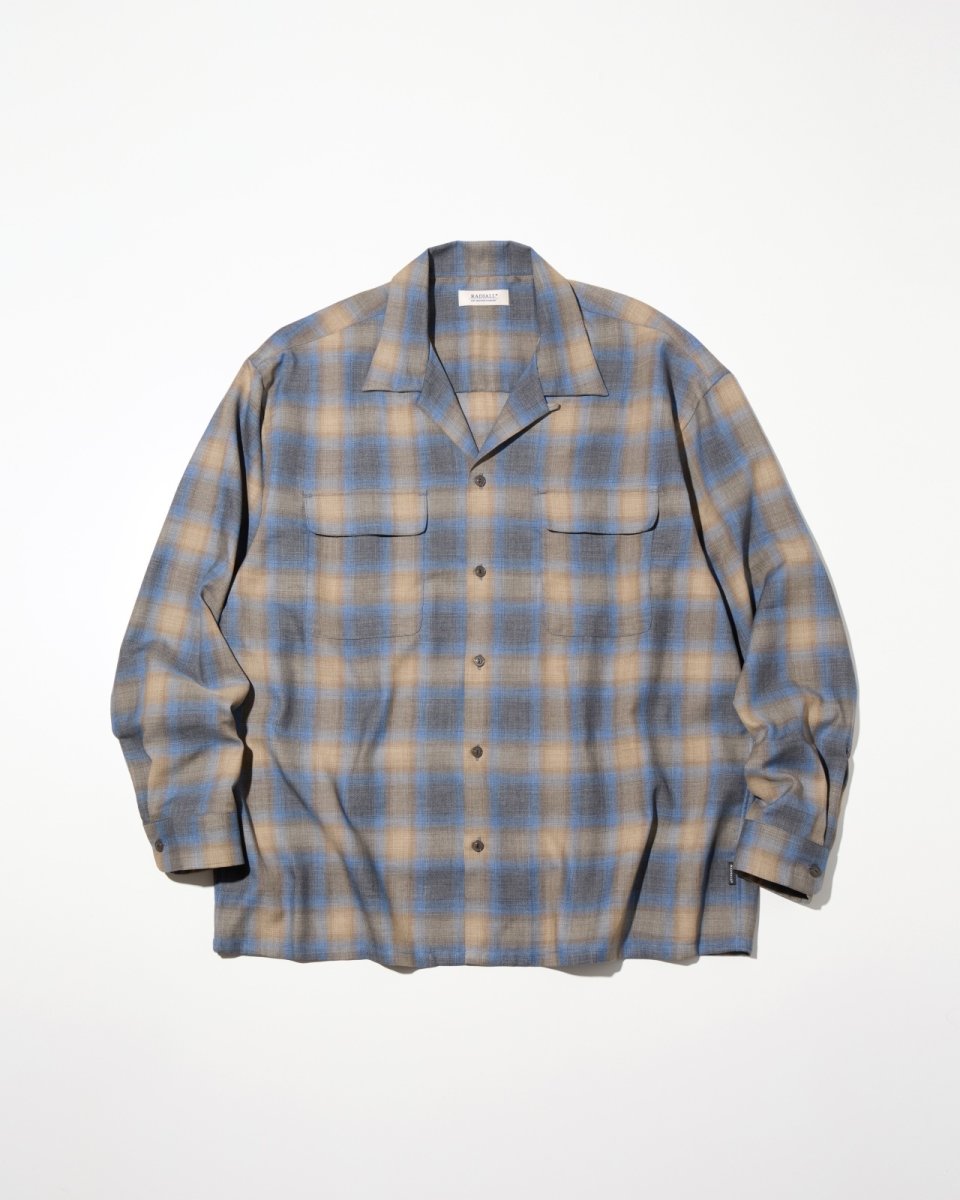 画像1: RADIALL  BELAIR - OPEN COLLARED SHIRT L/S (1)