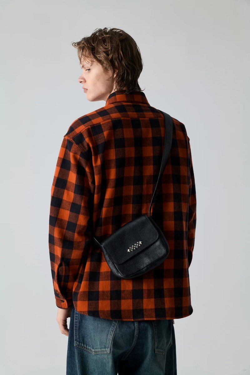 画像3: CALEE  STUDS LEATHER SHOULDER POUCH BAG (3)