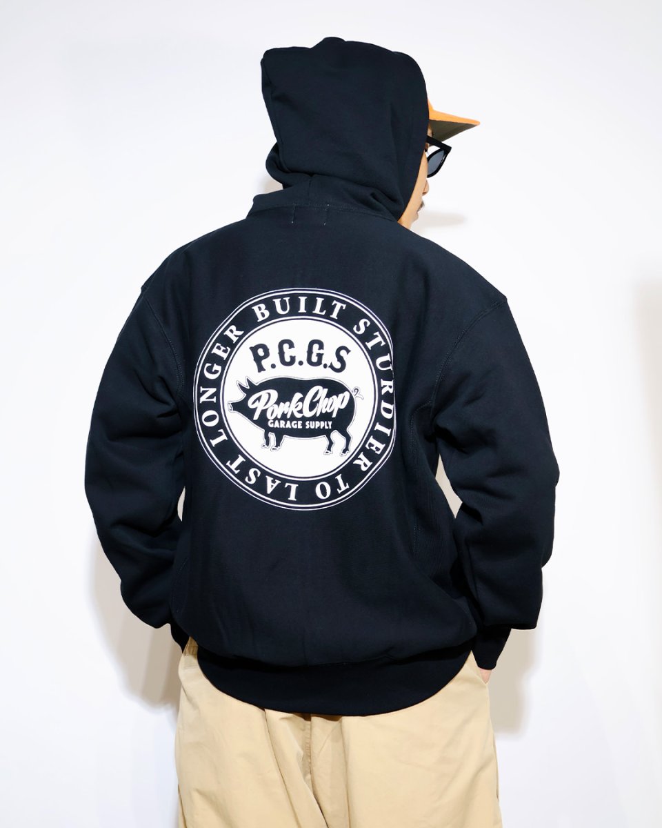 画像3: PORKCHOP GARAGE SUPPLY  CIRCLE PORK ZIP UP HOODIE (3)