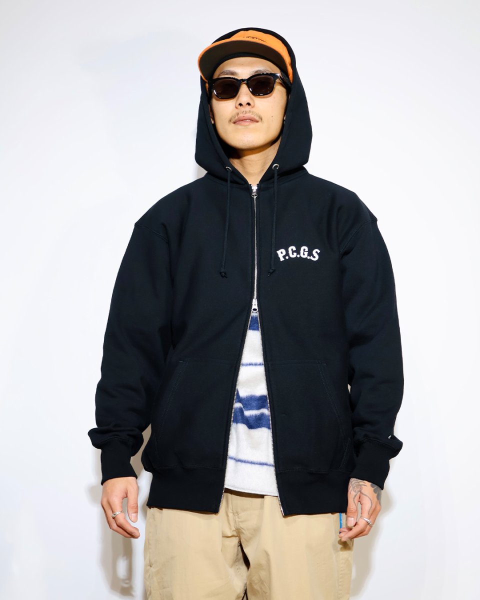 画像4: PORKCHOP GARAGE SUPPLY  CIRCLE PORK ZIP UP HOODIE (4)