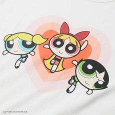 画像2: NEW ERA  半袖 ウォッシュドコットン Tシャツ The Powerpuff Girls パワーパフ ガールズ ハート オフホワイト (2)