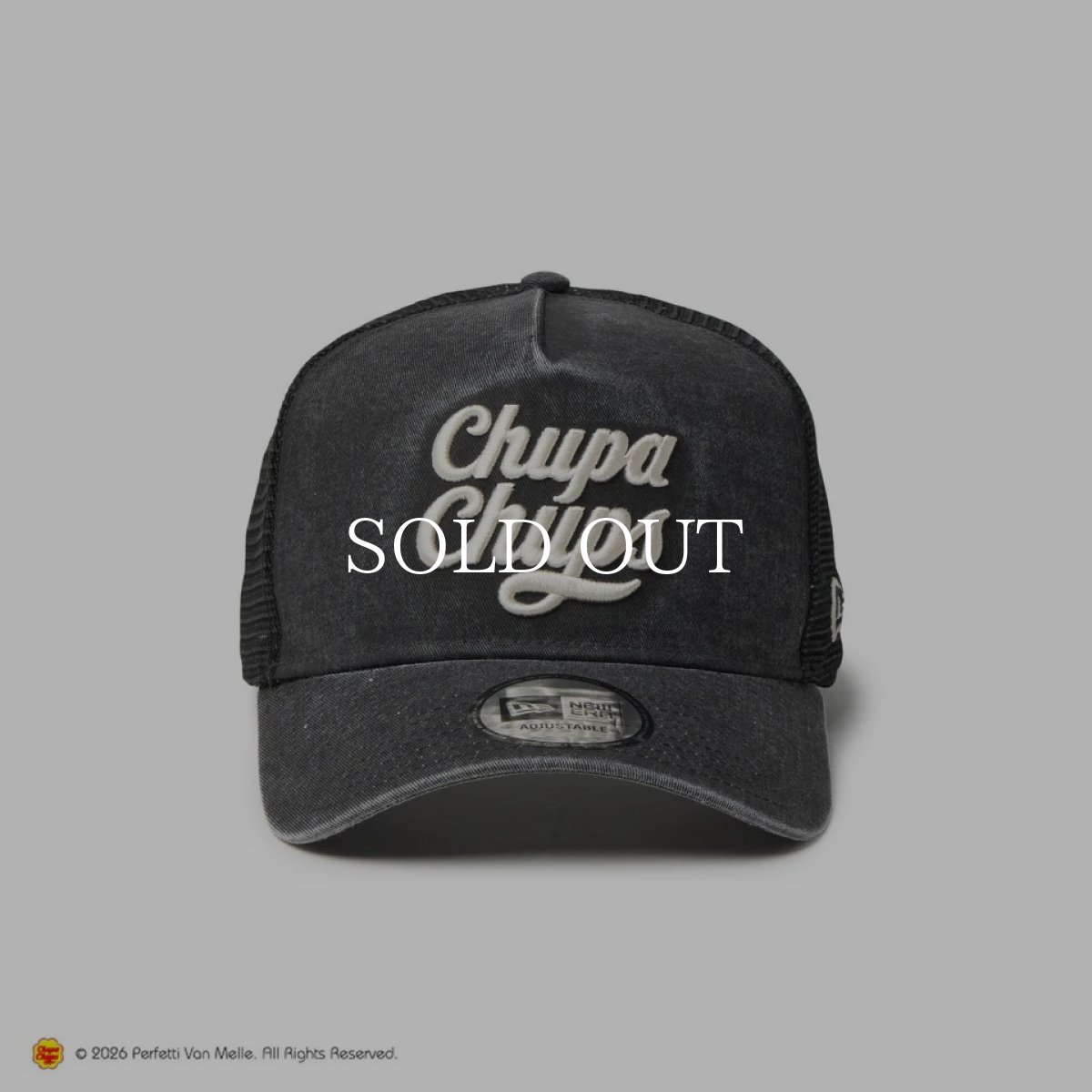 画像2: NEW ERA  9FORTY A-Frame トラッカー Chupa Chups チュッパチャプス イタリアンウォッシュ ブラック (2)