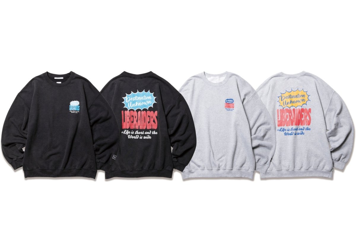 画像1: Liberaiders  DIALOGUE BALLOON CREWNECK (1)