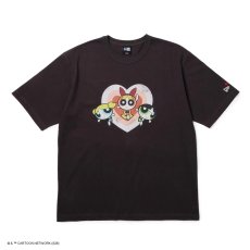 画像1: NEW ERA  半袖 ウォッシュドコットン Tシャツ The Powerpuff Girls パワーパフ ガールズ ハート スミクロ (1)