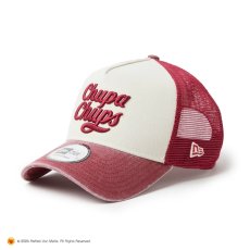画像1: NEW ERA  9FORTY A-Frame トラッカー Chupa Chups チュッパチャプス イタリアンウォッシュ スカーレット/クローム (1)