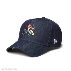 画像1: NEW ERA  9FORTY A-Frame The Powerpuff Girls パワーパフ ガールズ Rhinestone ラインストーン デニム (1)