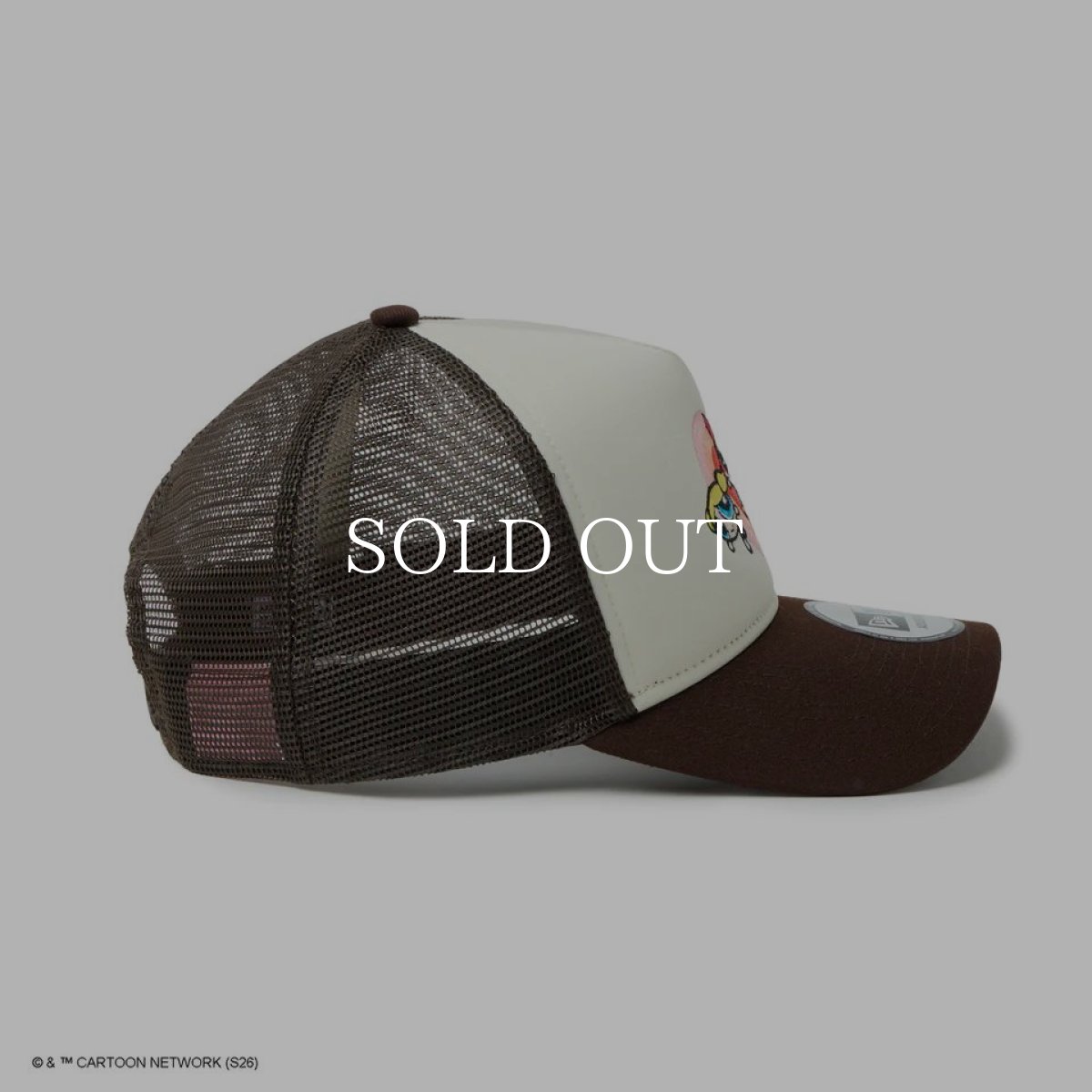 画像5: NEW ERA  9FORTY A-Frame Trucker The Powerpuff Girls パワーパフ ガールズ ハート クロームホワイト/バーントウッド (5)