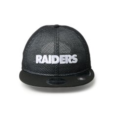 画像2: NEW ERA  RC 9FIFTY Flat Visor powered by GORO (min-nano) ラスベガス・レイダース ダブルメッシュ ブラックメッシュ/ブラック (2)