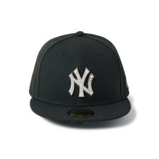 画像2: NEW ERA  59FIFTY MLB パール バッジ Pearl Badge ニューヨーク・ヤンキース ブラック (2)