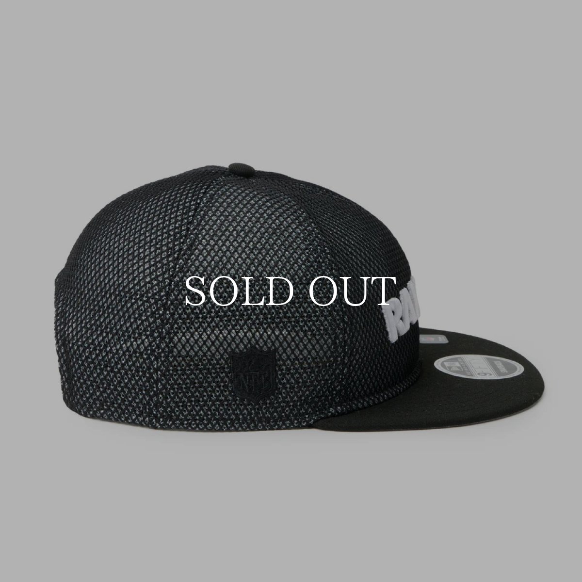 画像3: NEW ERA  RC 9FIFTY Flat Visor powered by GORO (min-nano) ラスベガス・レイダース ダブルメッシュ ブラックメッシュ/ブラック (3)