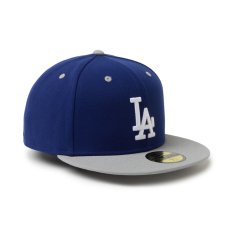 画像4: NEW ERA  59FIFTY powered by GORO (min-nano) ロサンゼルス・ドジャース ダークロイヤル/グレー (4)