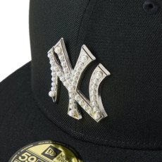 画像8: NEW ERA  59FIFTY MLB パール バッジ Pearl Badge ニューヨーク・ヤンキース ブラック (8)