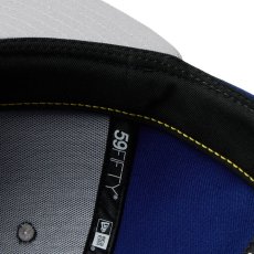 画像9: NEW ERA  59FIFTY powered by GORO (min-nano) ロサンゼルス・ドジャース ダークロイヤル/グレー (9)