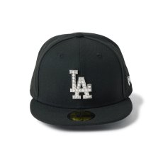 画像2: NEW ERA  59FIFTY MLB パール バッジ Pearl Badge ロサンゼルス・ドジャース ブラック (2)