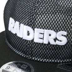 画像7: NEW ERA  RC 9FIFTY Flat Visor powered by GORO (min-nano) ラスベガス・レイダース ダブルメッシュ ブラックメッシュ/ブラック (7)