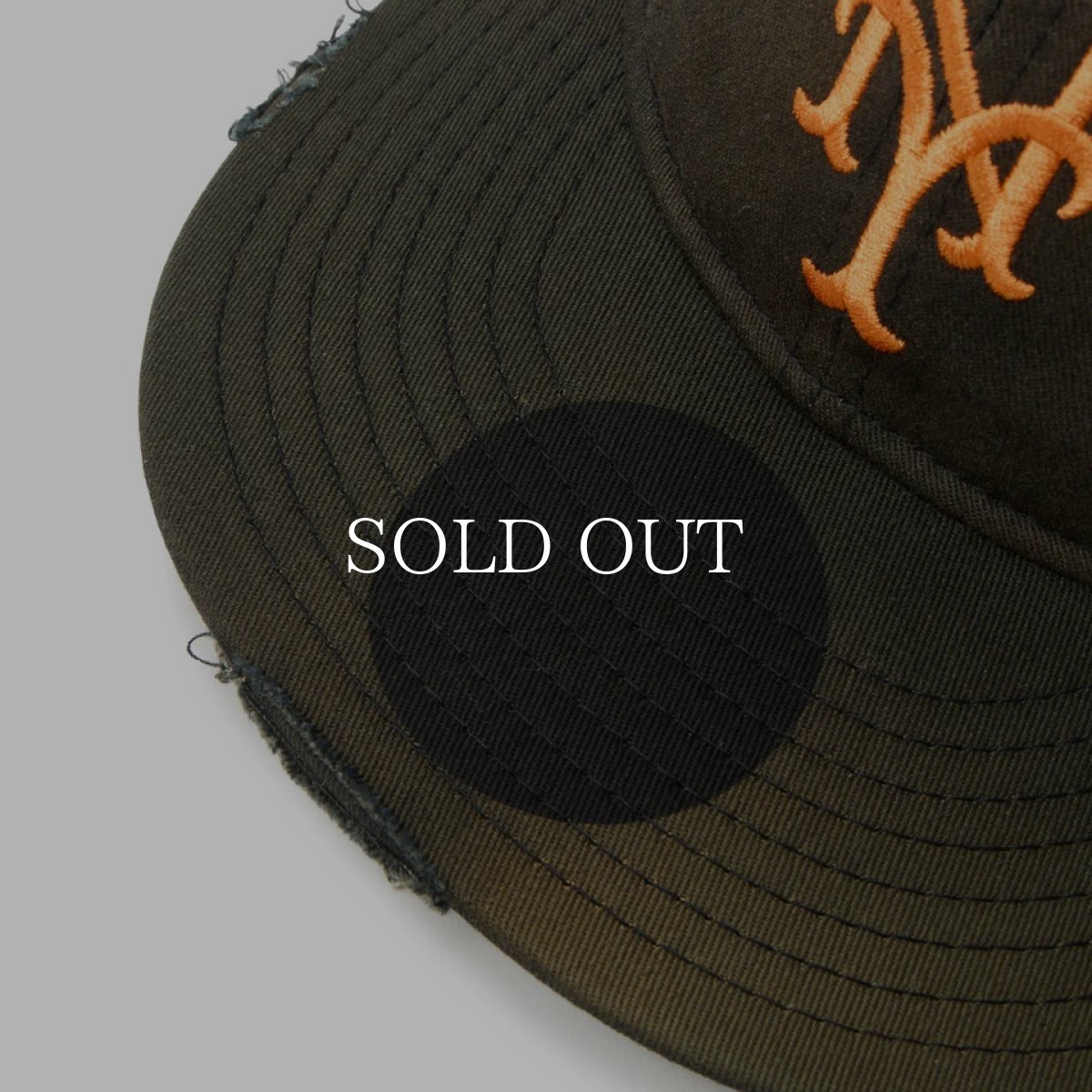 画像8: NEW ERA  9THIRTY powered by GORO (min-nano) ニューヨーク・メッツ ダメージ/パッカブルバイザー/モンレーウォッシュ ブラック (8)