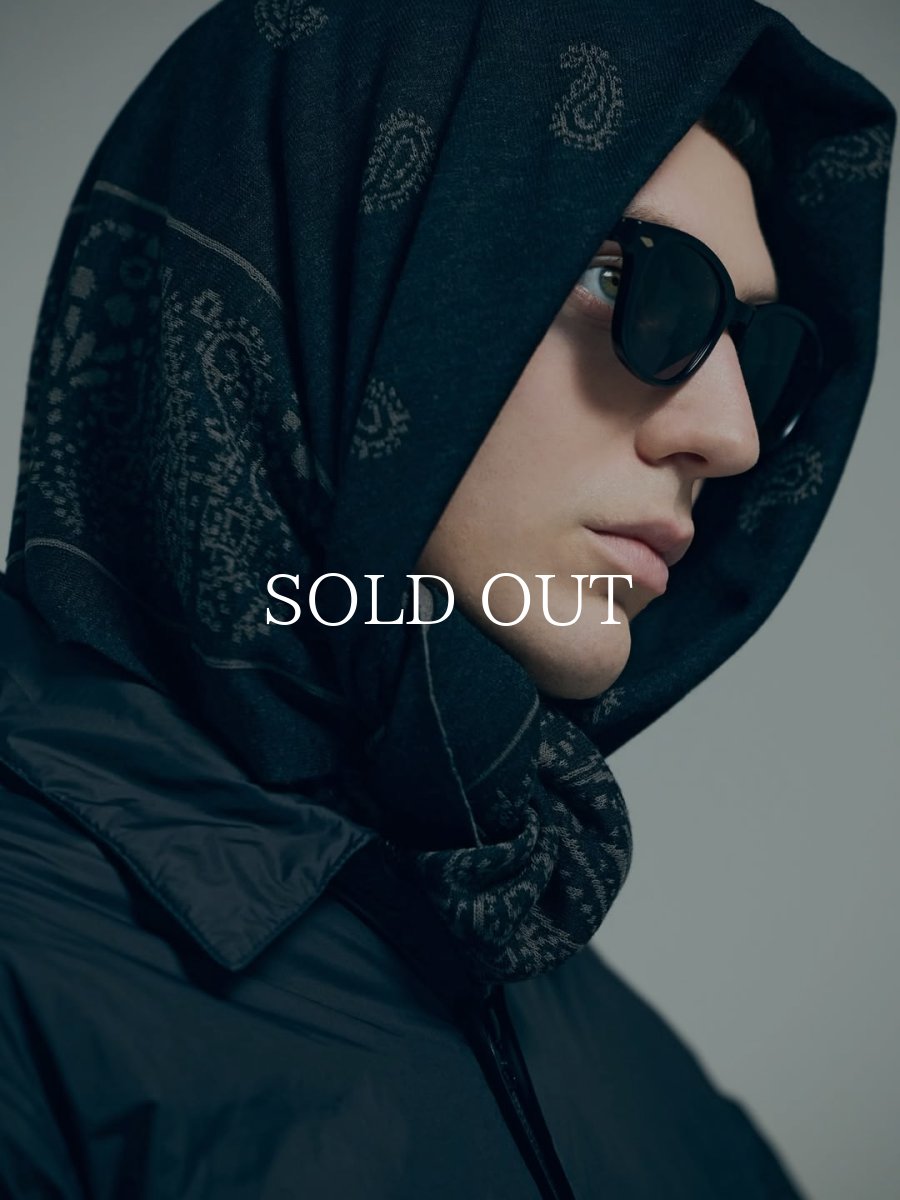 画像8: MAGIC STICK  REVERSIBLE KNIT BANDANA STOLE (8)