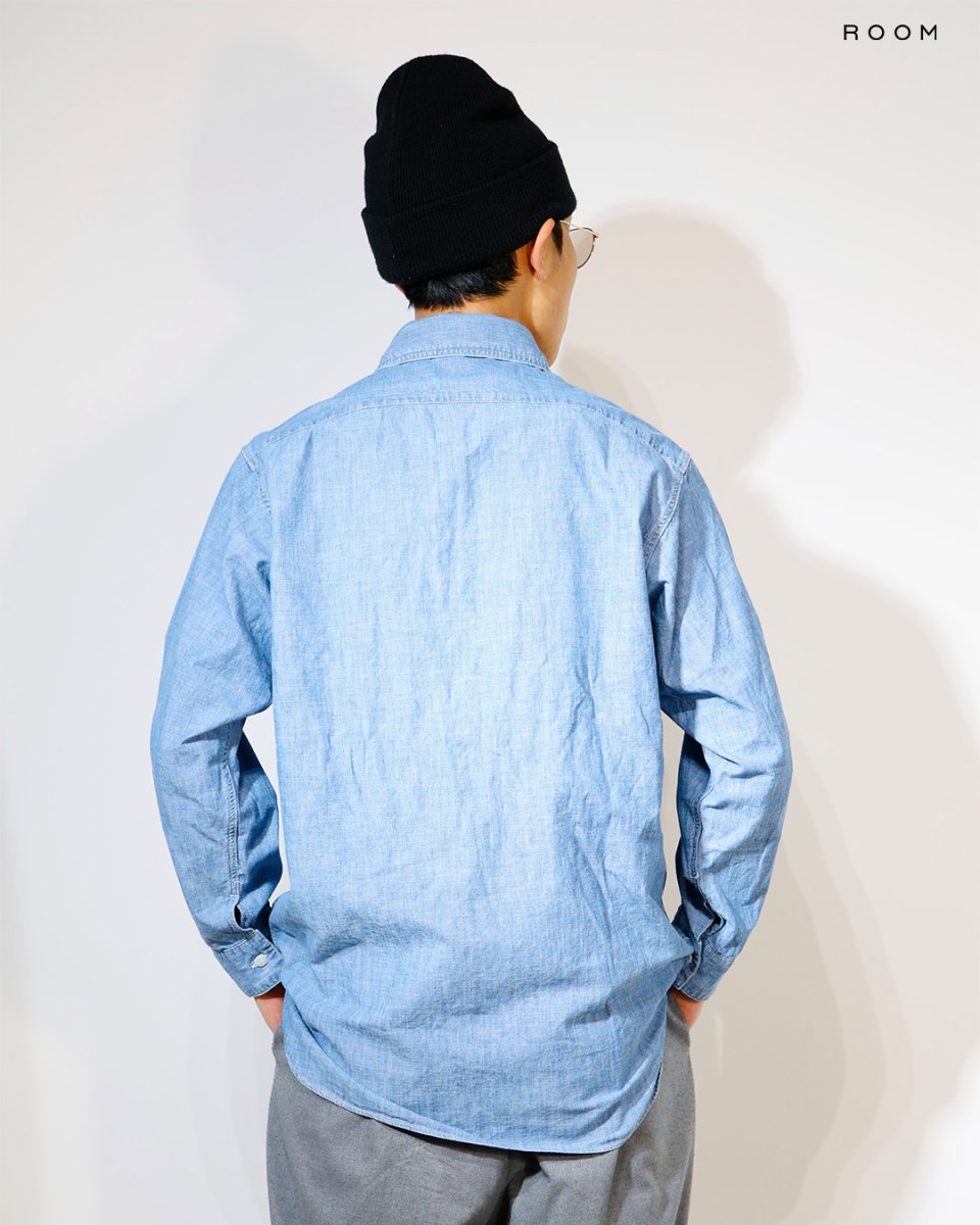 画像4: BOW WOW  HERITAGE CHAMBRAY SHIRT AGED (4)