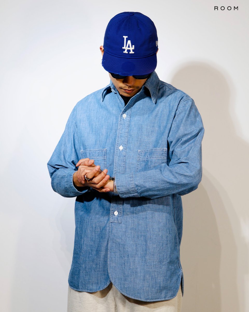 画像3: BOW WOW  HERITAGE CHAMBRAY SHIRT AGED (3)