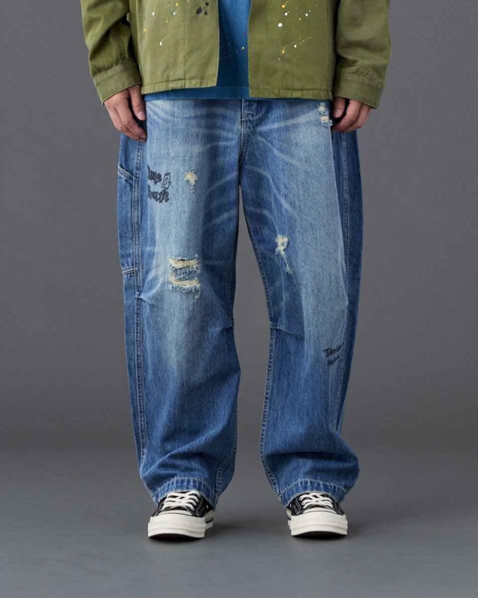 画像3: Liberaiders  DENIM SARROUEL PANTS (3)