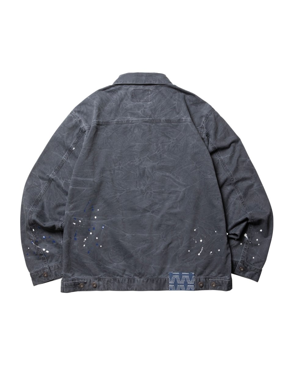 画像2: Liberaiders  GARMENT DYED TRUCKER JACKET (2)