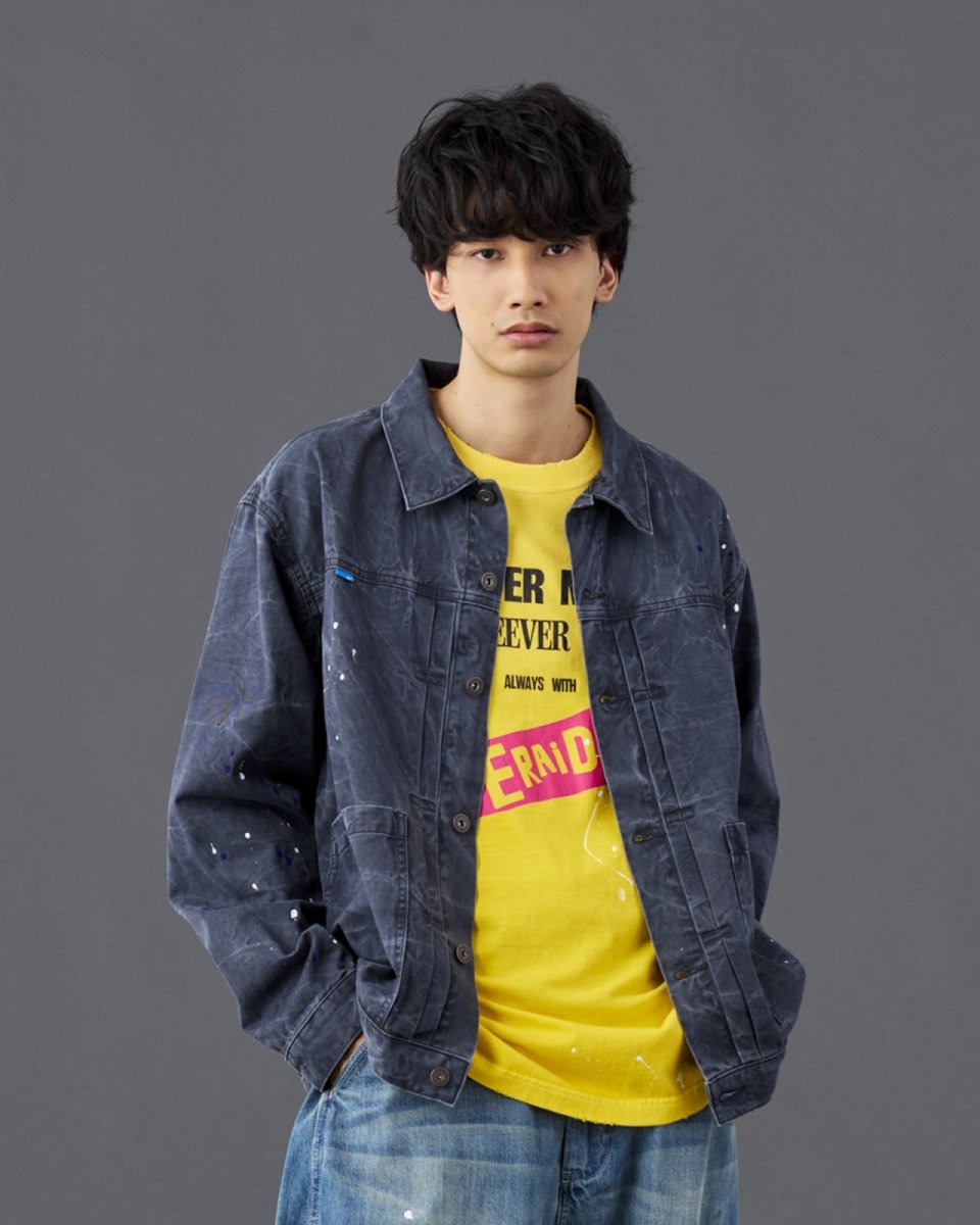 画像3: Liberaiders  GARMENT DYED TRUCKER JACKET (3)
