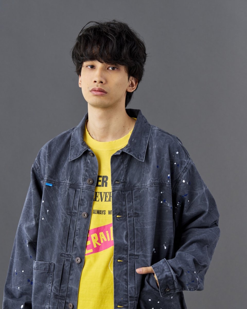画像6: Liberaiders  GARMENT DYED TRUCKER JACKET (6)